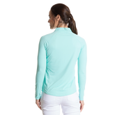 Alternate View 2 of Solid Seafoam Cooling Quarter Zip Pull Over